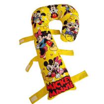 Almofada Travesseiro Protetor Cinto Segurança Mickey e Minnie