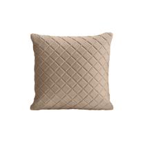 Almofada Tressê 40x40cm Veludo Bege - Nexta Casa Almofada Tressê 40x40cm Veludo Bege - Nexta Casa