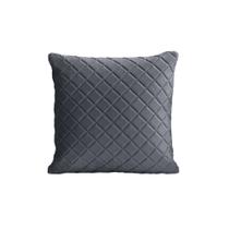 Almofada Tressê 40x40cm Veludo Cinza - Nexta Casa Almofada Tressê 40x40cm Veludo Cinza - Nexta Casa