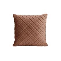 Almofada Tressê 50x50cm Veludo Marrom Acobreado - Nexta Casa