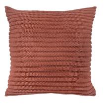 Almofada Tricô Trama Listras Borgonha 52Cm - Decortextil Almofada Tricô Trama Listras Borgonha 52Cm - Decortextil