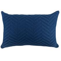 Almofada Tricô Trama Miss Azul Jeans 35X58cm - Decortextil