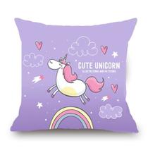 Almofada Unicornio Lilás Almofada Unicornio Lilás
