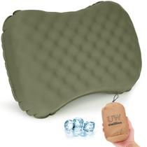 Almofada UWILLION Ultralight inflável para acampamento Ice Silk Memory Foam