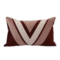Almofada Valência Bordada Marsala Retangular