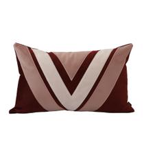 Almofada Valencia Bordada Marsala Retangular Almofada Valencia Bordada Marsala Retangular