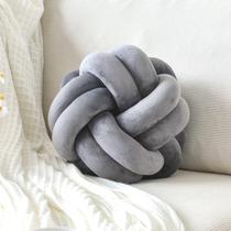 Almofada VBGYA Knot Ball Soft Home Decor 20 cm cinza escuro