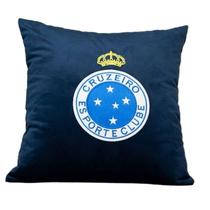 Almofada Veludo Bordada Cruzeiro 45x45cm. Com Enchimento