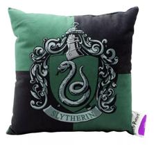 Almofada Veludo Casas Hogwarts Sonserina Harry Potter 25cm Almofada Veludo Casas Hogwarts Sonserina Harry Potter 25cm
