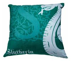 Almofada Veludo Casas Hogwarts Sonserina Harry Potter 40cm