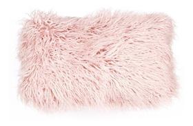 Almofada Veludo - Deluxe - Pelo Rosa - 50x30cm - Inspire