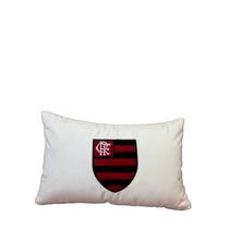 Almofada Veludo Rineira Bordada Flamengo 50x30cm. com Enchimento Almofada Veludo Rineira Bordada Flamengo 50x30cm. com Enchimento