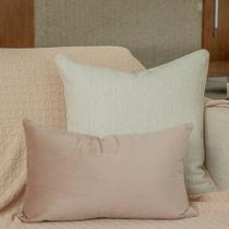 Almofada Veludo Rosé Retangular Almofada Veludo Rosé Retangular