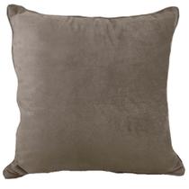 Almofada Veludo Soft Liso Com Cordão Castanho 52X52cm - Decortextil Almofada Veludo Soft Liso Com Cordão Castanho 52X52cm - Decortextil