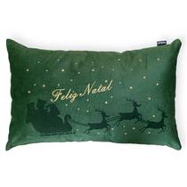 Almofada Verde Retangular Natal 30x50cm
