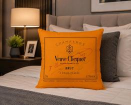 Almofada Veuve Champanhe 40x40 zíper sala quarto Almofada Veuve Champanhe 40x40 zíper sala quarto