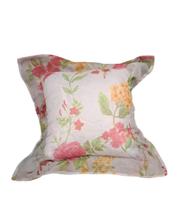 Almofada Voil Floral Rosa com Abas