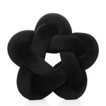 Almofada Wadser Knot Plush feita à mão Knotted Star Black