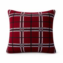 Almofada Xadrez Tricot 50x50 Vermelha