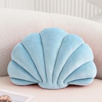 Almofada XIAIJIA Seashell Blue Velvet 46x33 cm Almofada XIAIJIA Seashell Blue Velvet 46x33 cm