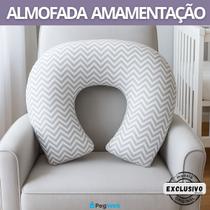 Almofadada de Amamentação Bebê Travesseiro Macia Confortável Capa Removível 100% Algodão PEGWEB