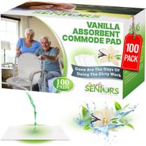 Almofadas absorventes Commode Simply Seniors 100% perfumadas com baunilha Almofadas absorventes Commode Simply Seniors 100% perfumadas com baunilha