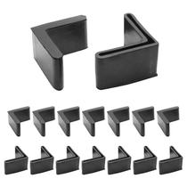 Almofadas angulares para móveis Uenhoy 16 peças de capa de perna de borracha 5,5 x 5,5 cm Almofadas angulares para móveis Uenhoy 16 peças de capa de perna de borracha 5,5 x 5,5 cm