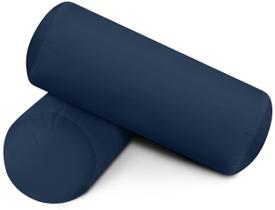 Almofadas Bolster Insert Utopia Bedding Navy 15 x 40 cm (pacote 2)