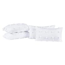 Almofadas Cheias Poppy 60cm X 30cm 04 Peças - Branco Almofadas Cheias Poppy 60cm X 30cm 04 Peças - Branco