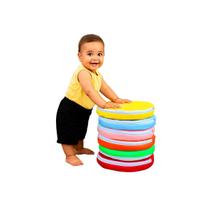 Almofadas Coloridas - 6 unidades 30cm diâmetro x 5cm cada