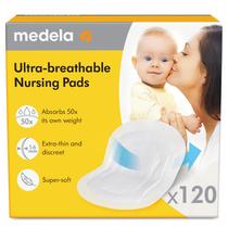 Almofadas de amamentação Medela, ultra-respiráveis, altamente absorventes, pacote 120 Almofadas de amamentação Medela, ultra-respiráveis, altamente absorventes, pacote 120
