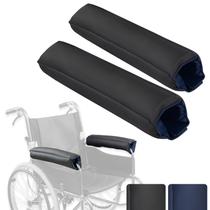 Almofadas de apoio de braço para cadeiras de rodas Vive Easy Clean azul/preto (2 peças)