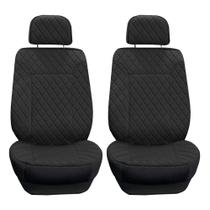 Almofadas de assento de carro TLH Prestige 79 Diamond Stitch Black x2