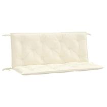 Almofadas de banco vidaXL para ambientes internos/externos, 2 peças, branco creme Almofadas de banco vidaXL para ambientes internos/externos, 2 peças, branco creme