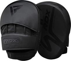 Almofadas de boxe RDX Focus Mitts em couro convexo para treinamento de MMA