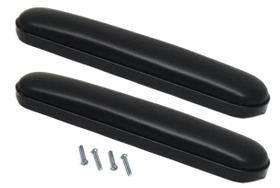 Almofadas de braço para cadeiras de rodas ALCO Heavy Duty, comprimento de mesa, par preto