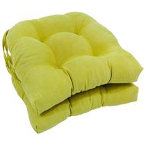 Almofadas de cadeira Blazing Needles 16" Microsuede Mojito Lime 2 unidades Almofadas de cadeira Blazing Needles 16" Microsuede Mojito Lime 2 unidades