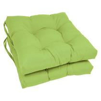 Almofadas de cadeira Blazing Needles 16" Mojito Lime, conjunto de 2