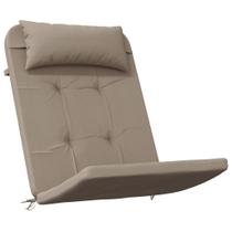 Almofadas de cadeira vidaXL Adirondack 2 peças de tecido Taupe Oxford