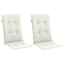 Almofadas de cadeira vidaXL Outdoor Indoor Highback Cream Melange