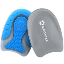 Almofadas de calcanhar em gel BloomLab Premium para fascite plantar, pacote com 4