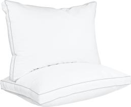 Almofadas de cama Utopia Bedding, tamanho padrão, conjunto de 2 brancos