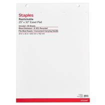 Almofadas de cavalete STAPLES Stickies 25x30cm brancas 30 folhas 2 almofadas Almofadas de cavalete STAPLES Stickies 25x30cm brancas 30 folhas 2 almofadas