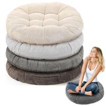 Almofadas de chão Jerify Round Square 55x55cm graduadas em cinza Almofadas de chão Jerify Round Square 55x55cm graduadas em cinza