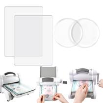 Almofadas de corte BAOFALI 4 unidades/conjunto padrão e 3,5 cm circulares transparentes