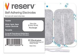 Almofadas de eletrodo Reserv Retangle de 5 cm x 10 cm para TENS/EMS (80)