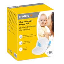 Almofadas de enfermagem Medela ultra-respiráveis altamente absorventes x200 Almofadas de enfermagem Medela ultra-respiráveis altamente absorventes x200