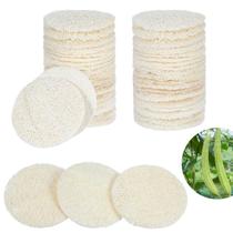 Almofadas de esponja Loofah Nogeqi 30 unidades de 5,5 cm para esfoliação facial e corporal