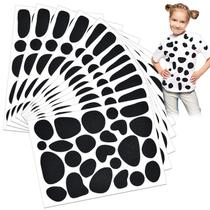 Almofadas de feltro Coopay Black Adhesive Felt Circles Spotty Dog 288 unidades