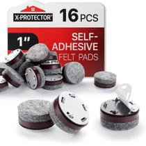 Almofadas de feltro para móveis X-Protector 16 peças de 2,5 cm com pinos